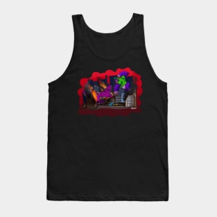 Battle of the Purple Kaiju Tank Top